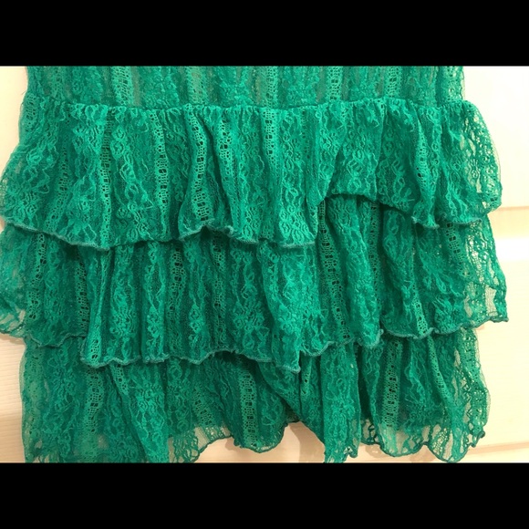 Green Ruffled Rue21 Tank Top - Picture 2 of 6